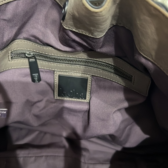 💕 Kooba taupe gray silver soft leather x large satchel shoulder bag - Picture 16 of 16